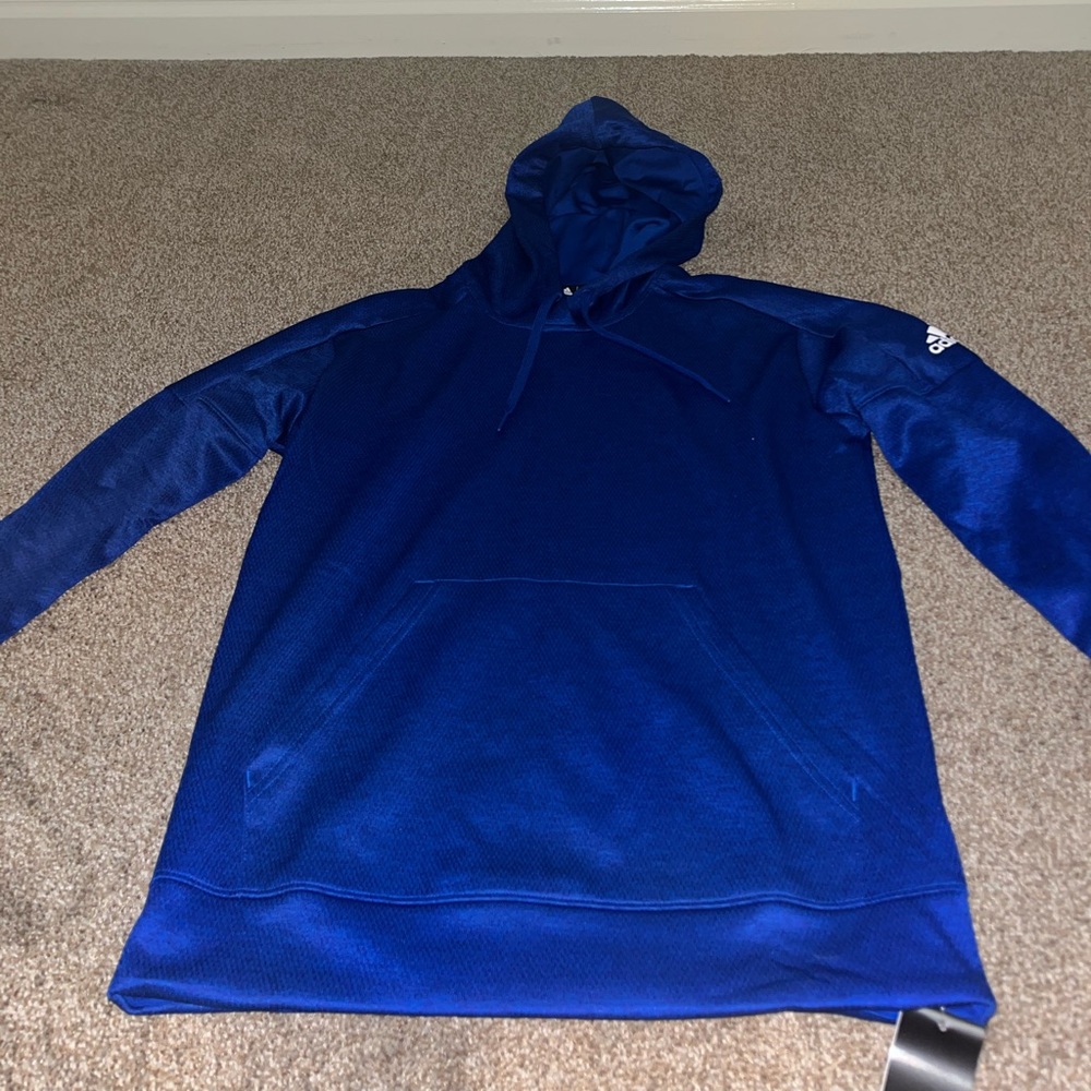 Blue hoodie